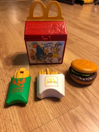 Vtg Fisher Price Fun W Play Food For Little Tikes Mcdonalds Happy Meal