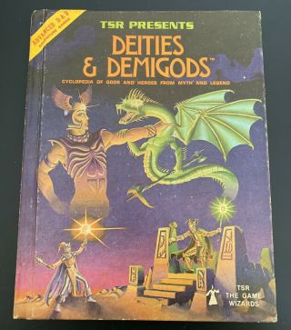 Ad&d Deities And Demigods 1980 144 Pages True First Printing Cthulhu Melnibonean
