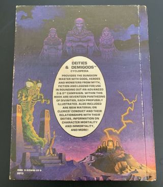 AD&D Deities and Demigods 1980 144 Pages TRUE FIRST PRINTING Cthulhu Melnibonean 2