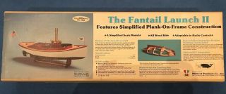 Midwest Products " The Fantail Launch Ii " Wood Model Kit 958 Simplified Model