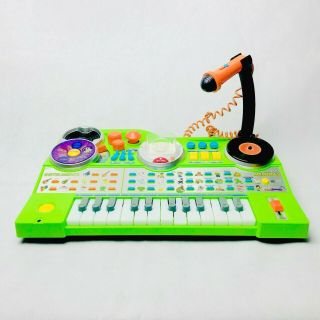 Vtech Kidijamz Dj Music Studio Piano Keyboard Green (missing Mp3 Recorder)
