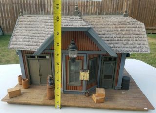 VINTAGE G - SCALE TRAIN BUILDING FOR USE WITH LGB,  ACCUCRAFT,  HAND - BUILT RARE 12