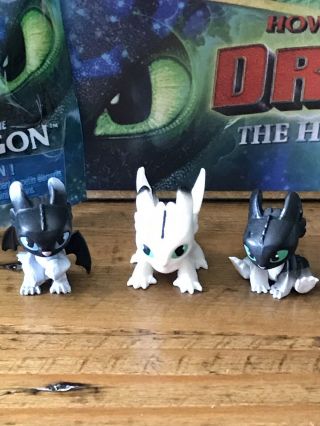 3 Night Light Babies How To Train Your Dragon The Hidden World Mystery Figures