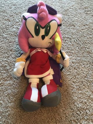 Rare Toy Network Amy Rose Seasonal Fairy Witch Sega Sonic The Hedgehog Plush Toy