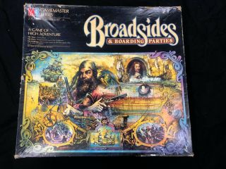 Vintage Broadsides And Boarding Parties Board Game 1984 Milton Bradley