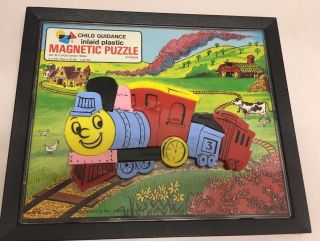 Vintage Child Guidance Plastic Train Puzzle 2