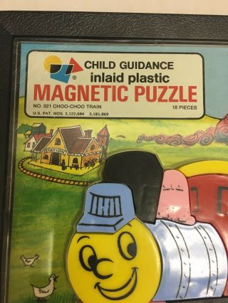 Vintage Child Guidance Plastic Train Puzzle 3