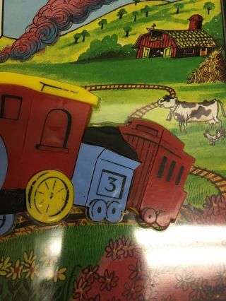 Vintage Child Guidance Plastic Train Puzzle 5