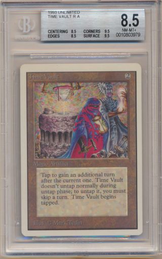 Bgs 8.  5 Mtg Magic The Gathering Unlimited Time Vault Nm/mint