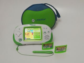 LeapFrog Leapster Explorer with 3 games:BUBBLE,  LEARN TO READ,  PET PALS 3