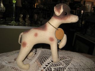 Vtg A Personality Pet By Collegiate Mfg.  Co.  Sport The Pointer W/ Collar & Tag