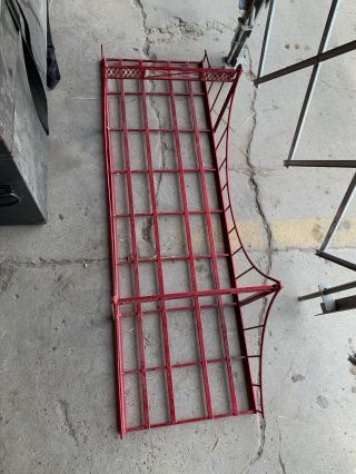 G Scale? Double Track Arched Truss Powder Coated Metal Bridge 48 " Red