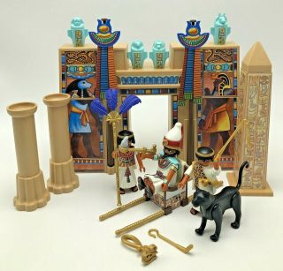 Playmobil Egypt History Pharaoh’s Temple Obelisk Canopic Jars Cat 4243