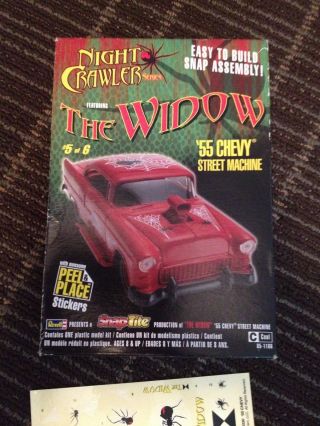 Revell 55 Chevy Night Crawler The Widow Street Machine Model Kit With Stickers