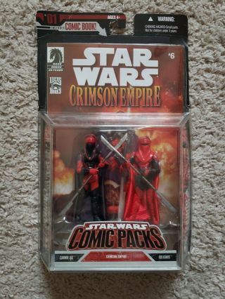 Star Wars Comic Packs Crimson Empire Carnor Jax & Kir Kanos 3.  75 Inch Figures