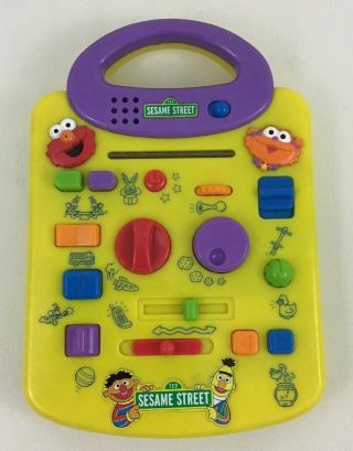 Sesame Street Elmo And Zoe Giggle Sound Station Toy Mattel 2000 With Batteries