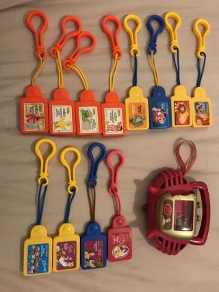 Disney Tunes Kid Clips Pink Radio Player And 12 Music Clips.  Tiger Electronics