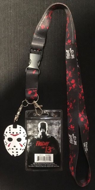 Friday The 13th Lanyard With Jason Voorhees Hockey Mask Line Cinema 2018
