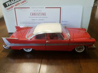 Danbury 1958 Chrysler Plymouth Fury " Christine " 1:24 Scale Die - Cast Car