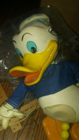 Vintage DISNEY Donald Duck Puppet/Marionette 5