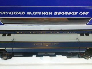 Usa Trains G Baltimore & Ohio Extruded Aluminum Baggage Car R310402 Tsjt