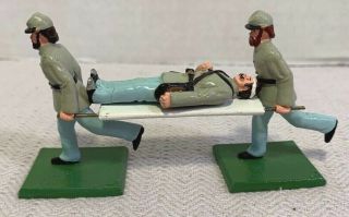 Ron Wall Miniatures - Civil War Confederate Stretcher Bearers - Lead Toy Soldier
