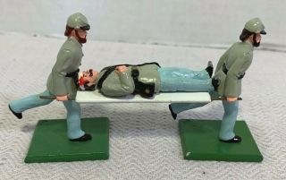 Ron Wall Miniatures - Civil War Confederate Stretcher Bearers - Lead Toy Soldier 4