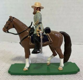 Ron Wall Miniatures Civil War Confederate Longstreet On Horseback Toy Soldier
