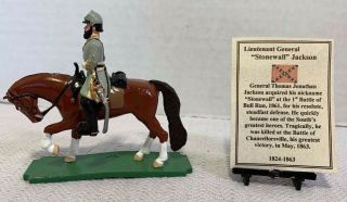 Ron Wall Miniatures Civil War Confederate Stonewall Jackson On Horseback