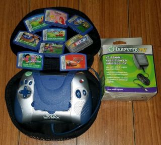 Leap Frog Leapster L - Max Learning System Educational Toy W 9 Games & Case
