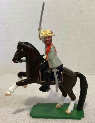 Ron Wall Miniatures - Civil War Union Jeb Stuart On Horseback - Lead Toy Soldier