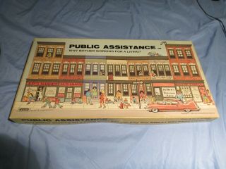 Public Assistance Vintage Board Game,  Rare,