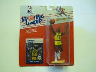 Starting Lineup Nba James Worthy La Lakers Figure Moc Slu 1988 Kenner