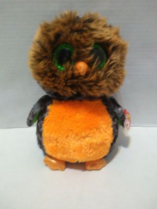 Ty Beanie Boo " S Boos Midnight The Halloween Owl 9 "