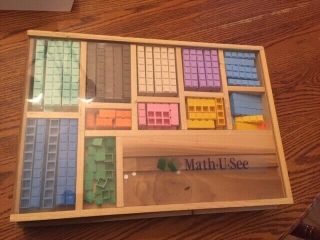 Math U See Manipulatives And Wooden Tray Set Homeschool
