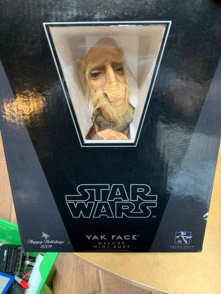 Star Wars Gentle Giant Yak Face Deluxe Holiday Mini Bust Figure Candy Cane 2009