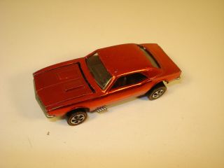 1967 Hot Wheels Redline Custom Camaro Us Red