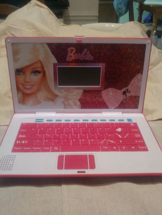 Mattel Barbie Oregon Scientific Learning Laptop W/ Games & More Pink Bn68 - 12 Euc