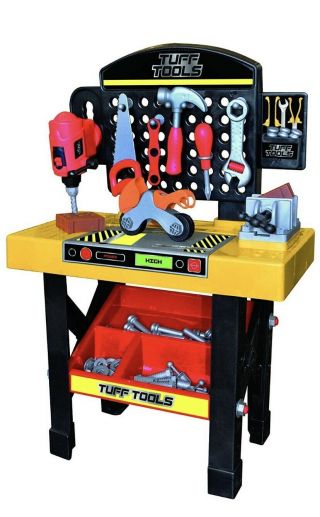 53pc Kids Role Play Tool Work Bench Station And Tools Pretend Toy But Opened