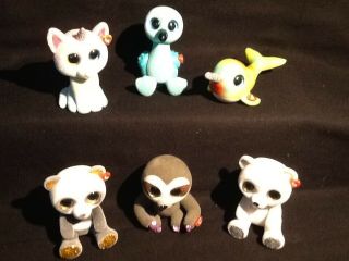 Ty Mini Boo Series 4 Opened Includes (6) : Heather,  Inky,  Chi,  Nori,  Glacier & Dangler