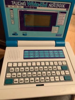 Vtech Talking Whiz Kid Notebook Collectible 90s Laptop