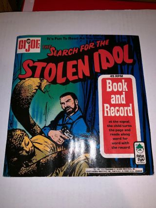 Gi Joe The Search For The Stolen Idol Book And Record Vintage 1973 Read Along