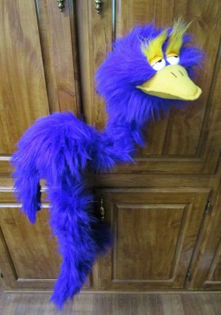 Hosung Doozy Purple Bird Marionette String Puppet Plush 1994