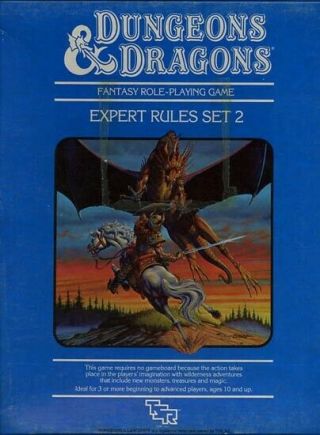 Set 2 Expert Rules Exc,  Dice 1012 Module D&d Tsr Dungeons Dragons Box Adventure