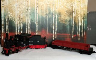 Lgb 2015d 0 - 4 - 0 992015 Steam Locomotive,  Powered Tender & 4061 Cargo G Scale