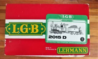 LGB 2015D 0 - 4 - 0 992015 Steam Locomotive,  Powered Tender & 4061 cargo G Scale 5