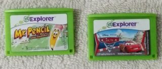 Leap Frog Leapster Explorer Learning System,  4 Games & Case Great 3