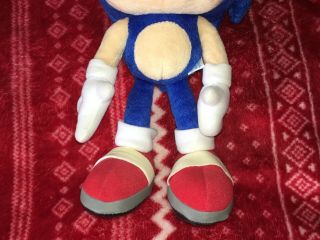 OFFICIAL 12” SONIC X HEDGEHOG Plush SEGA Sonic Toy 2003 SEGA TOYS POSEABLE Large 6