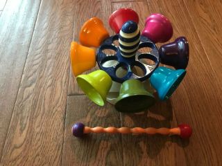 B.  BYou Piccolo Carousel Bells Chimes Toy Target Battat Baby Musical Instrument 2