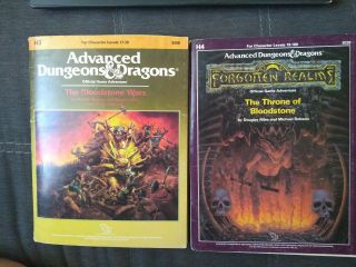 Ad&d The Bloodstone Wars H3 & The Throne Of Bloodstone H4